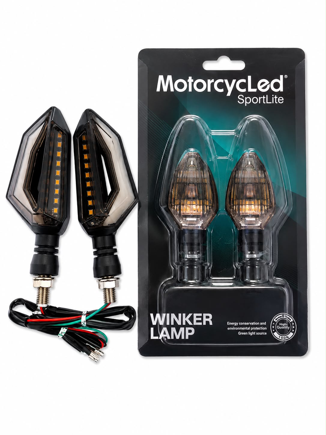 Direccional LED luz secuencial amarilla blanca stop azul o rojo ZXD 05s